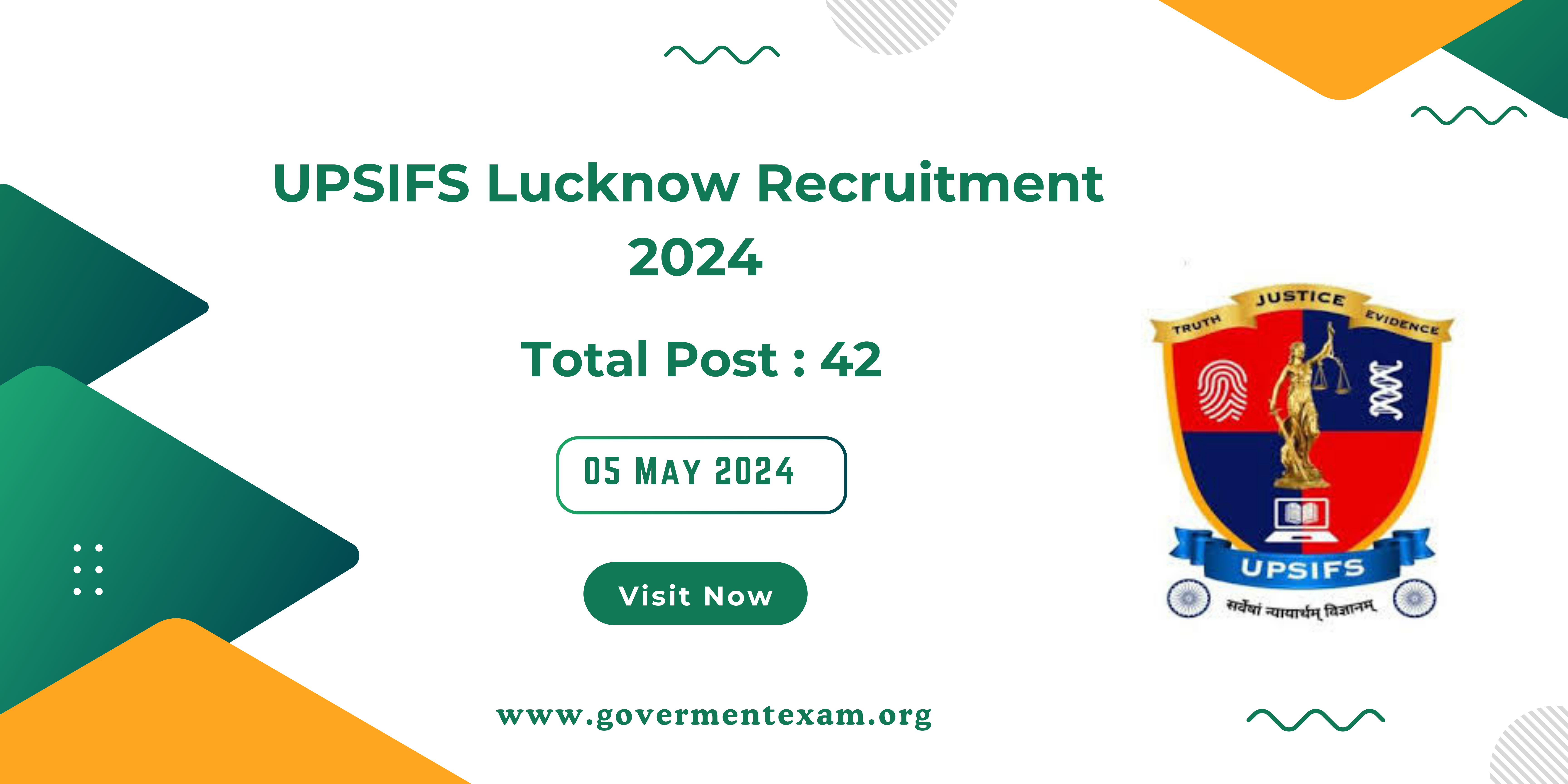 UPSIFS Lucknow Recruitment  Apply for Teaching & Non-Teaching for 42 Posts