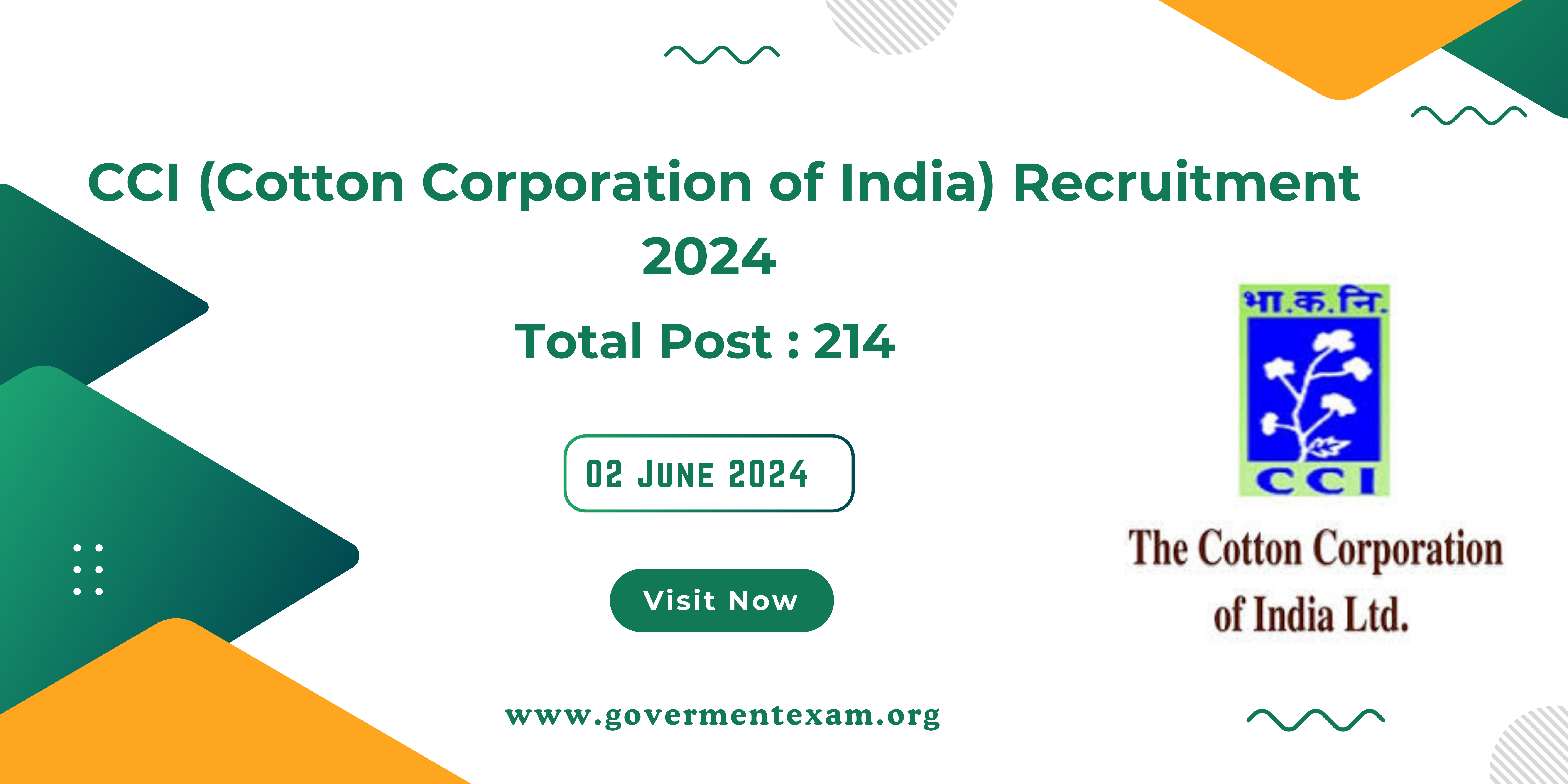 CCI Recruitment 2024: Apply Online for Assistant Manager, MT & More for 214 Posts