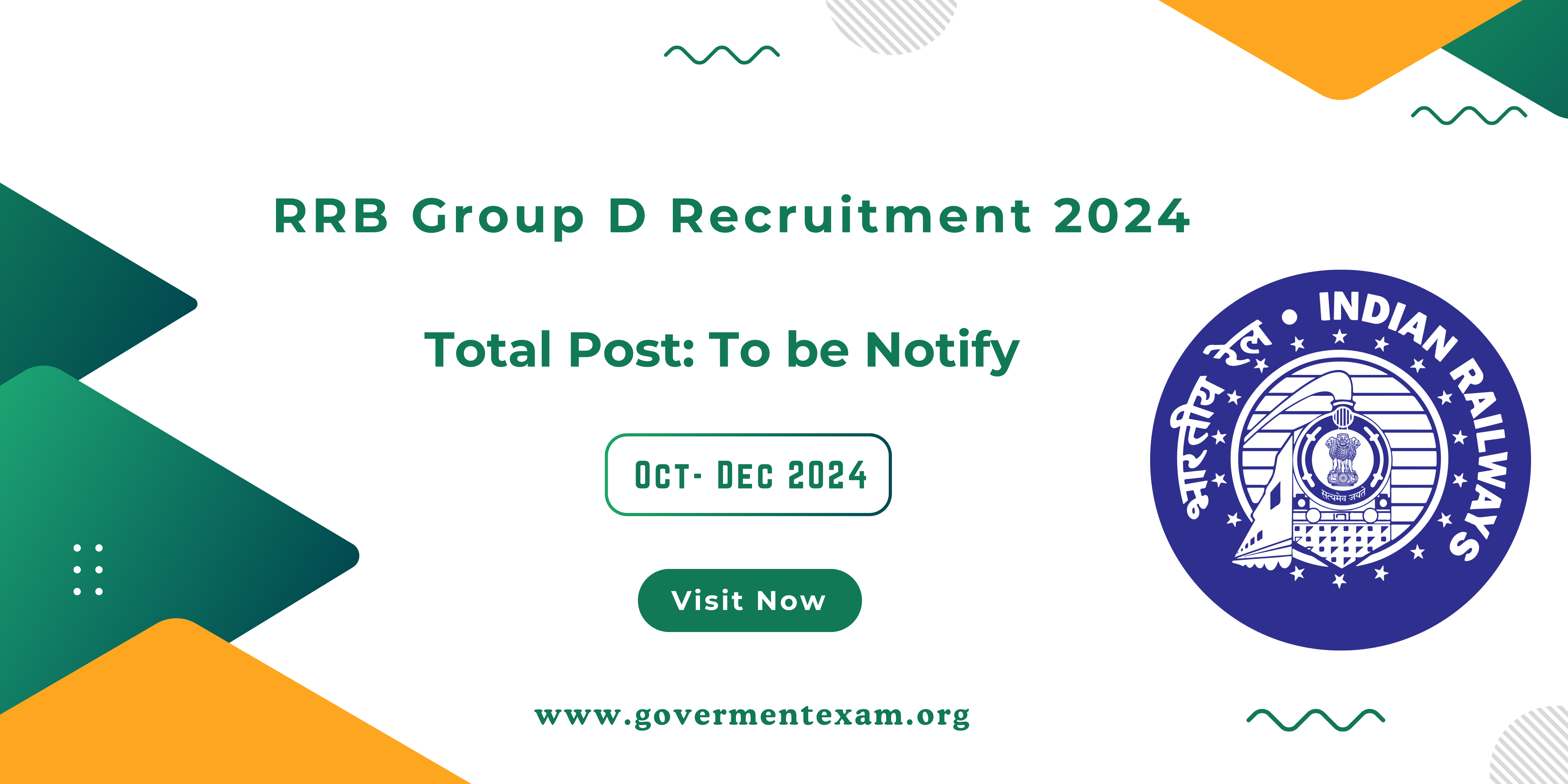 RRB Group D Recruitment 2024: Notification, Exam Dates & Selection Process