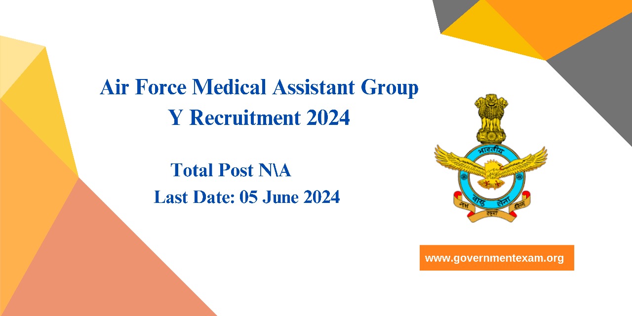 Indian Airforce Agniveer Medical Assistant Group Y Rally Recruitment 2024 Apply Online Form